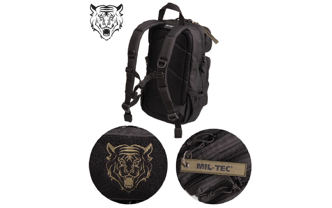 Kinderrucksack US-Assault Kids, schwarz