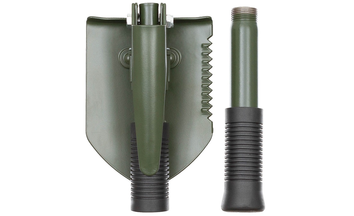 Mini Klappspatenset, 3 in 1, oliv von MFH