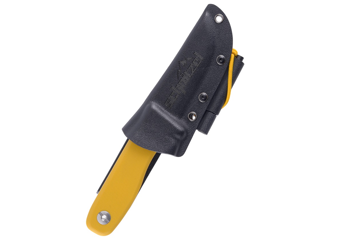 Schnitzel DU, Schnitzmesser und Outdoormesser für Kinder ab 10 Jahre, gelb