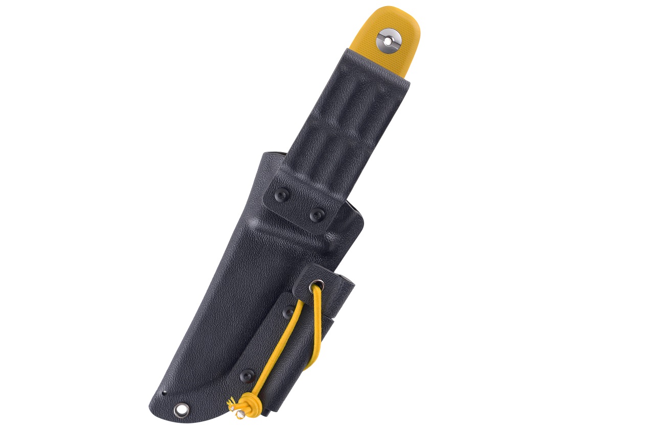 Schnitzel DU, Schnitzmesser und Outdoormesser für Kinder ab 10 Jahre, gelb