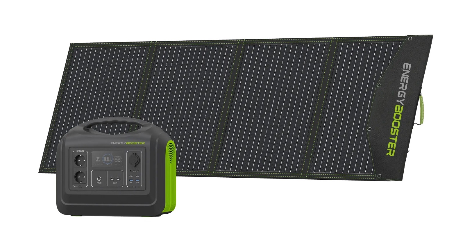 ENERGYBOOSTER Set - Power Station L + 220 Watt Solarpanel