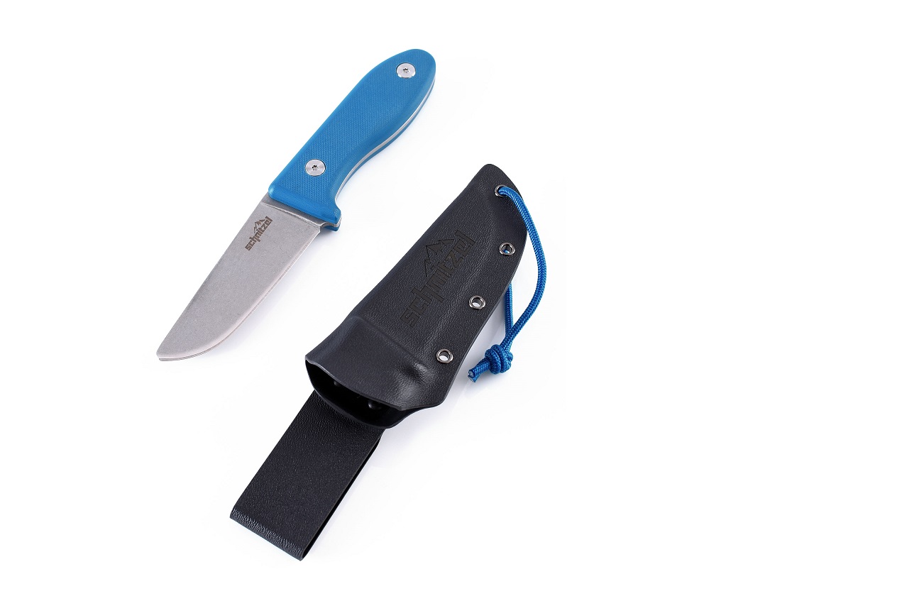 Schnitzel UNU, Kinder-Outdoormesser/Schnitzmesser, blau