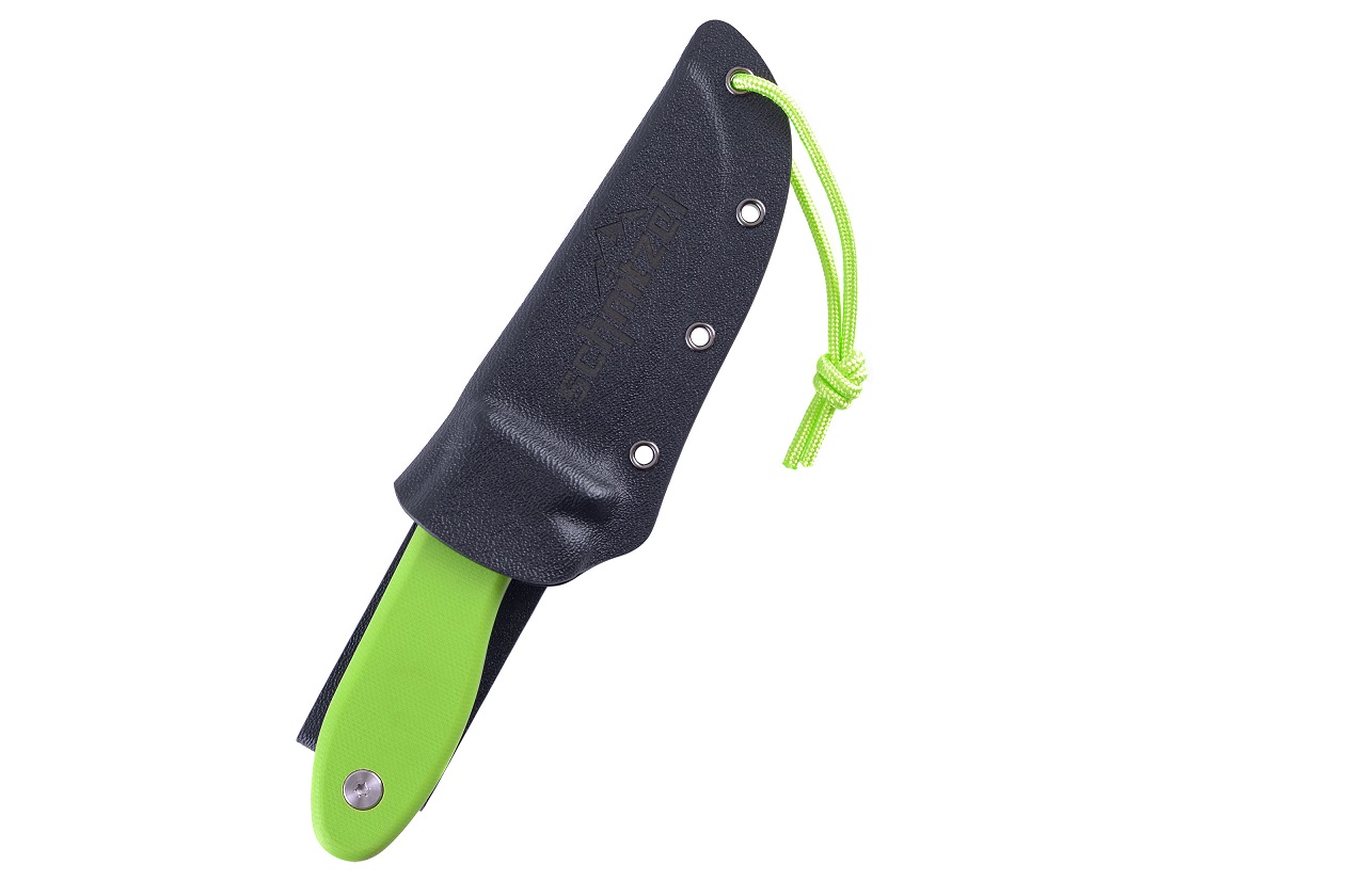 Schnitzel UNU, Kinder-Outdoormesser/Schnitzmesser, grün